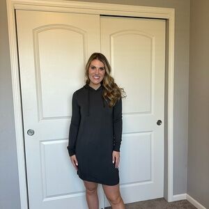 Z Supply Gray Hoodie Dress